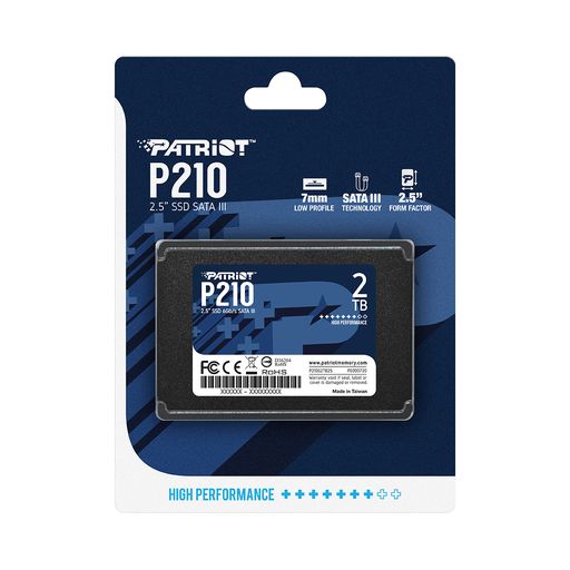SSD Patriot P210 1To 2.5'', SATA III 6GB/s, 600/520 MB/s - CARON  Informatique - Calais