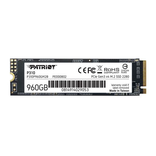 Patriot P310 Series - M.2 2280 PCIe Gen3 x4 Solid State Drive