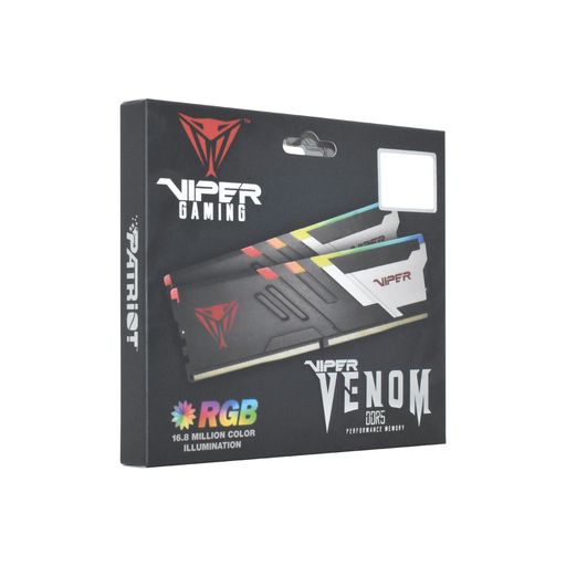 Patriot Viper Venom RGB Series - DDR5 UDIMM PC5-52800 (6600MHz) CL34_Dual Kit